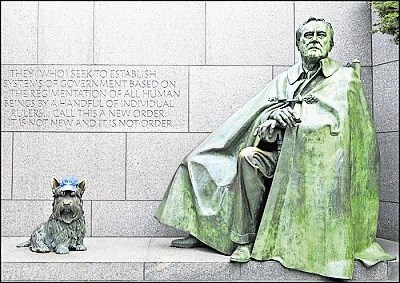 Fala je edini ameriški predsedniški pes, ki so ga počastili s kipom v Washingtonu.