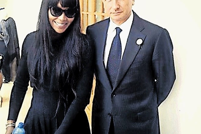 Borut Pahor se spominja srečanja s črno gazelo  Naomi Campbell.