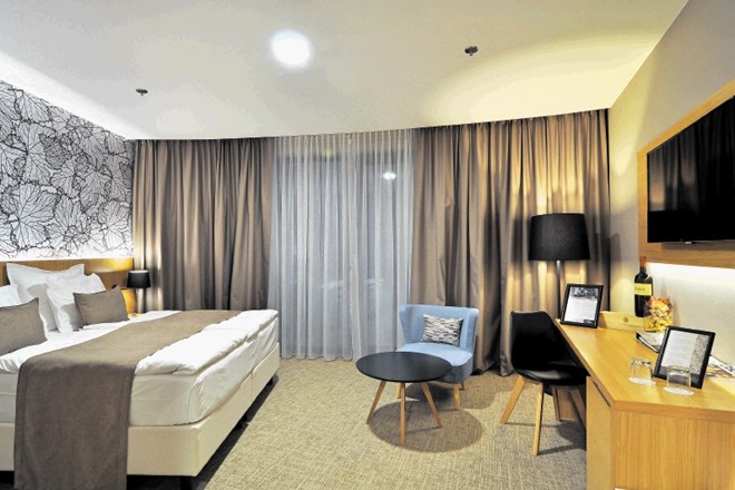 Hotelska soba energetsko učinkovitega hotela Mond v Šentilju