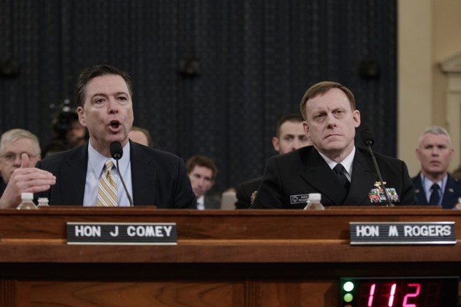 Direktor FBI James Comey in direktor Agencije za nacionalno varnost (NSA) Mike Rogers. (Foto: AP)