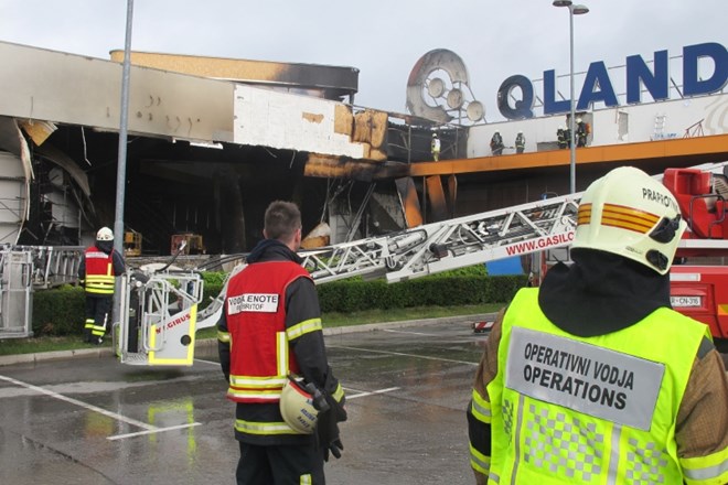 Požar v kranjski Qlandii: trgovsko središče  že odprto