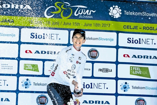 Tadej Pogačar, najboljši mladi kolesar na dirki Po Sloveniji in peti v skupnem seštevku, se bo zdaj posvetil šolskim...