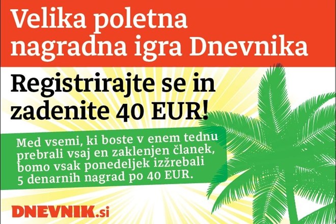 Velika poletna nagradna igra Dnevnika, dvojni nagradni sklad