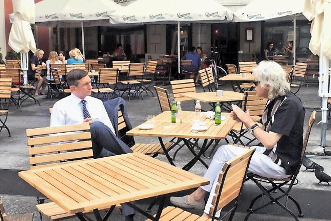 Borut Pahor in Bob Geldof sta se na Lentu srečala ob mineralni vodi in kavi. Ali sta rešila svet, še  ni jasno.