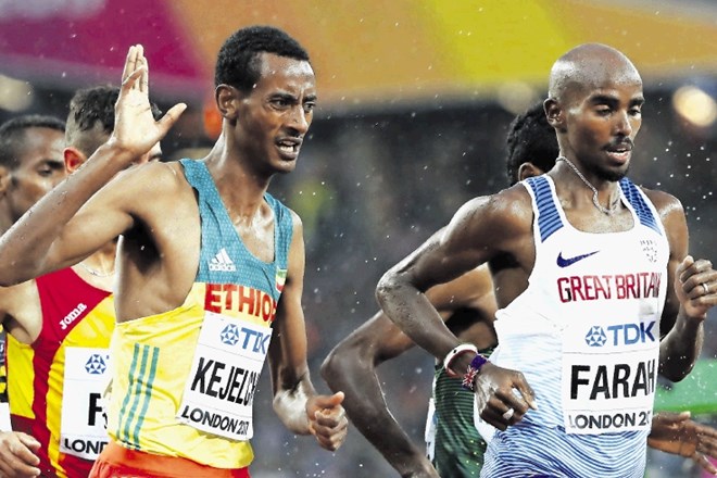 Yomif Kejelcha je eden od treh Etiopijcev, ki bodo skušali v finalu teka na 5000 m vzeti skalp Mou Farahu.