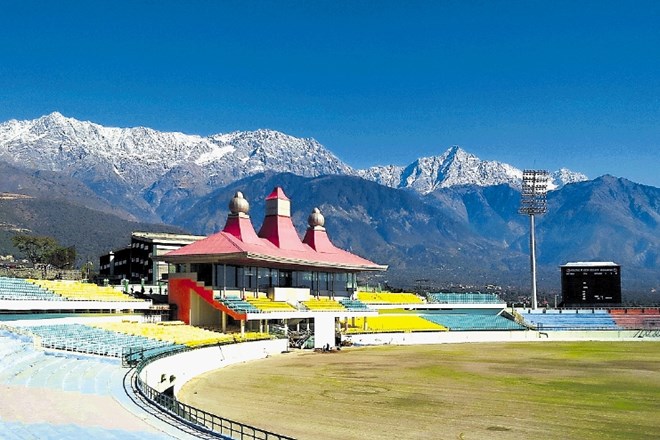 Stadion za kriket v indijskem mestu Dharamsala