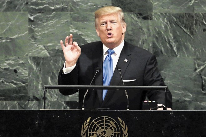 Donald Trump je tudi v svojem govoru v generalni skupščini ZN trdno vztrajal pri svojem motu »Amerika najprej«.