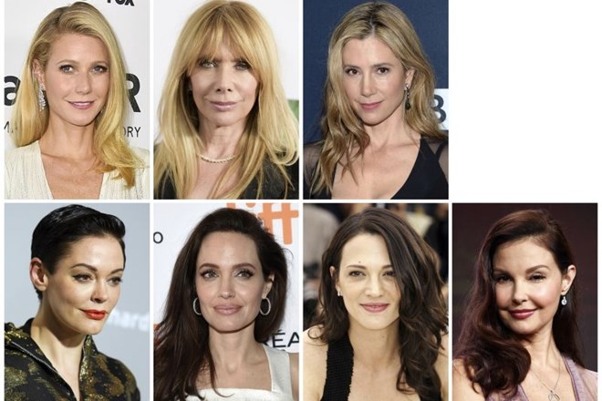 Gwyneth Paltrow, Rosanna Arquette, Mira Sorvino, Rose McGowan, Angelina Jolie Pitt, Asia Argento in Ashley Judd so ene izmed...