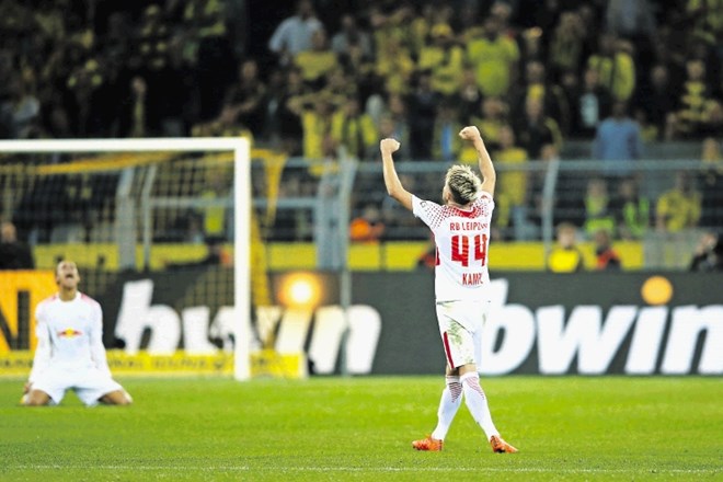 Borussia Dortmund je proti Leipzigu Kevina Kampla izgubila prvo domačo prvenstveno tekmo po 924 dneh.