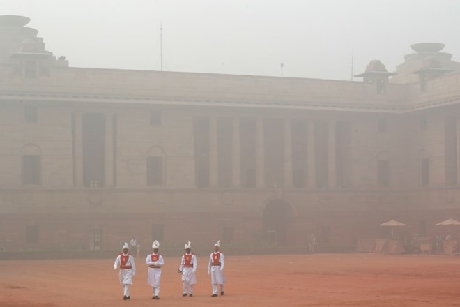 Indijsko predsedniško osebje v Delhiju.