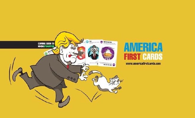  Danes začetek kickstarter kampanje America First Cards Klemna Slakonje  