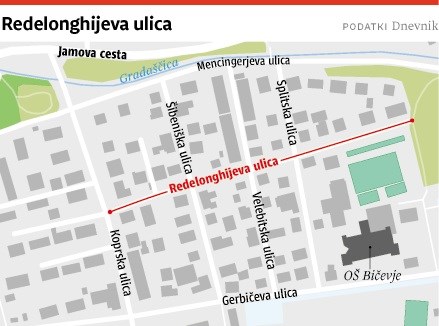Ljubljanske ulice: Redelonghijeva ulica v čast partizanu iz Beneške Slovenije