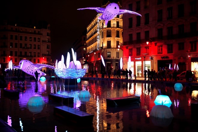 Festival luči včeraj v Lyonu