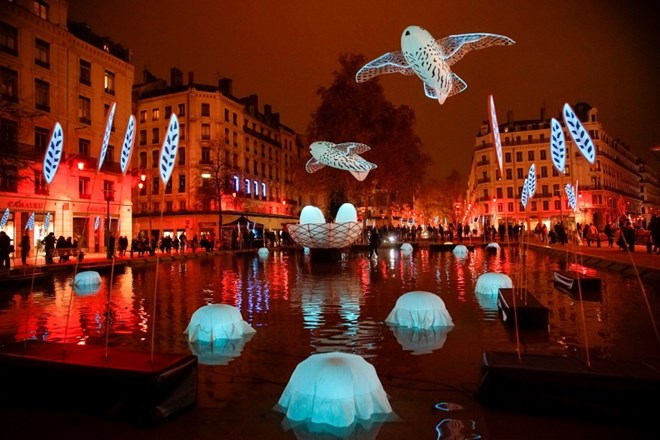 Festival luči včeraj v Lyonu