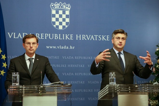 Predsednik vlade Miro Cerar in predsednik hrvaške vlade Andrej Plenković