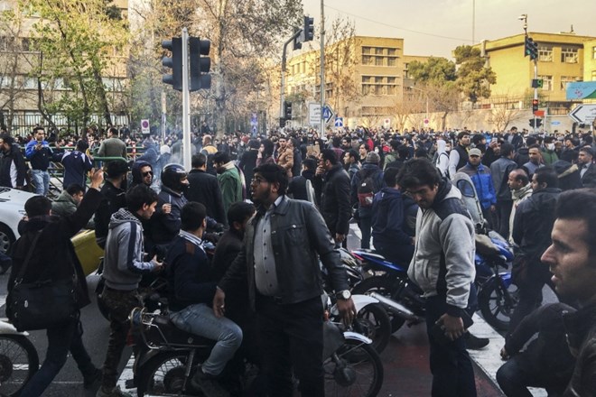 Na včerajšnjih protestih v Teheranu