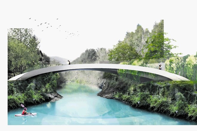 Prva različica mostu, ki so jo krajani Mosta na Soči podprli, prinaša več kot zgolj most. Po obeh straneh betonskega mostu...