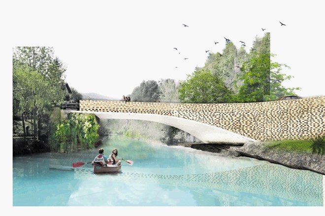 Druga predlagana različica razbija mit, da mora biti most simetričen, reki pa ponuja večjo pretočnost. Zastira ga nekakšna...