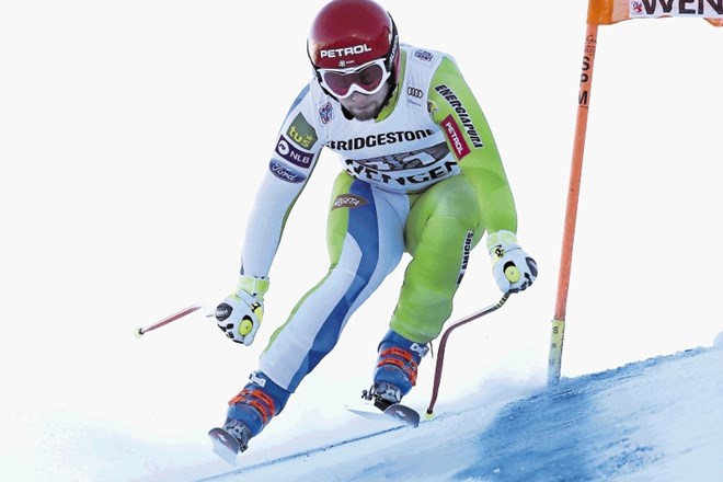 Martin Čater je na skrajšanem smuku dosegel 13. čas, a na slalomu ni bil kos zahtevni progi in je nazadoval na 26. mesto.