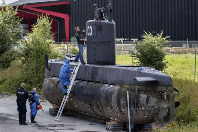 Podmornica, ki jo je Madsen naredil sam, in na kateri je umrla 30-letna novinarka.