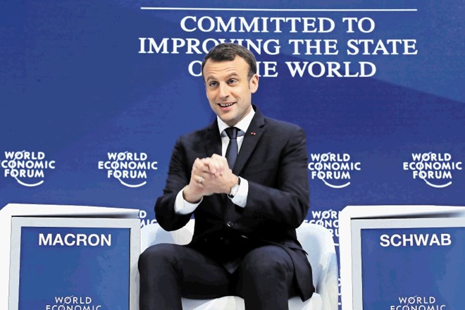 V Davosu se je zbrala smetana svetovnih voditeljev, med njimi nemška kanclerka Merklova, francoski predsednik Macron,...