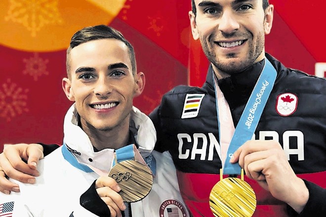 Adam Rippon in Eric Radford sta prva odkrita geja dobitnika olimpijske medalje na zimskih igrah.
