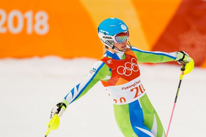 Ana Bucik je na tekmi alpske kombinacije nastopila bolna.