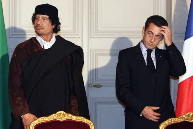 Z Moamerjem Gadafijem leta 2007.