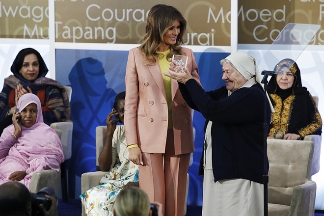 #foto #video Melania Trump glavna govornica podelitve nagrad pogumnim ženskam