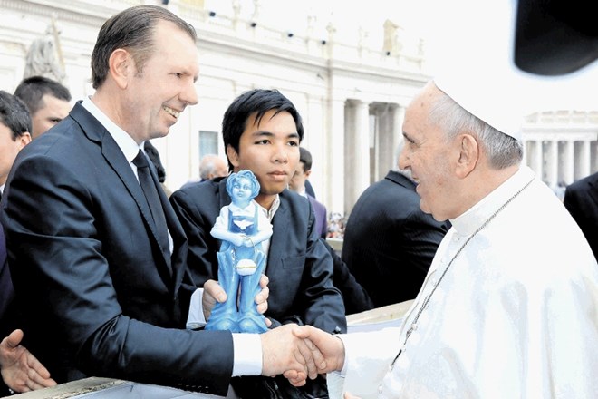 Sprejem pri papežu Frančišku v Vatikanu