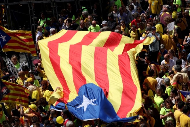 #foto V Kataloniji protesti proti priporu zagovornikov neodvisnosti
