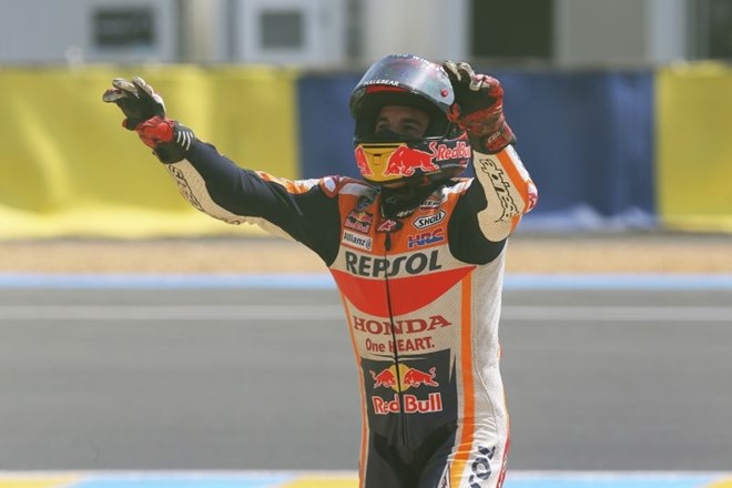 Marquez v Le Mansu niz zmag podaljšal na tri in ujel Stonerja 