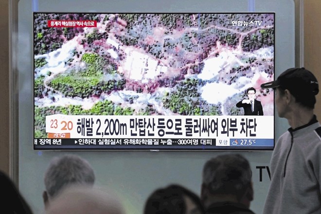 V Južni Koreji predvajajo posnetke jedrskega kompleksa Punggye-rija v Severni Koreji, ki so ga po navedbah Pjongjanga včeraj...