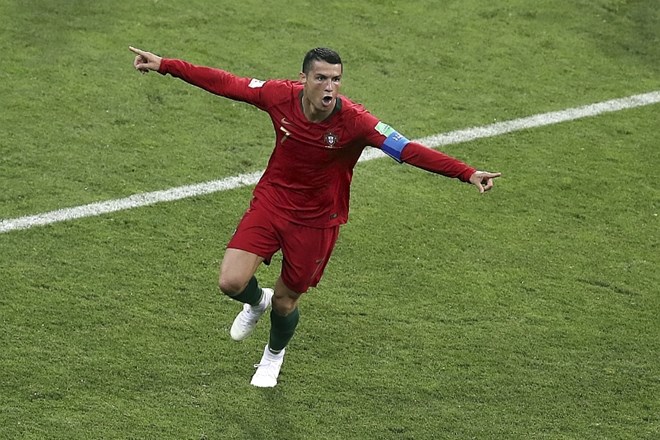 Cristiano Ronaldo je v prvem polčasu zabil dvakrat.
