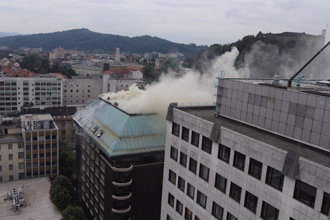 #video #foto Po požaru v hotelu Union v središču Ljubljane z ogledom kraja pričeli kriminalisti