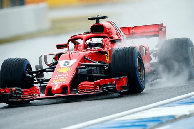 Sebastian Vettel v domačem Hockenheimu z najboljšega startnega mesta