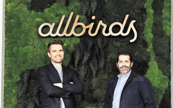Tim Brown (levo) in Joey Zwillinger, soustanovitelja startupa Allbirds