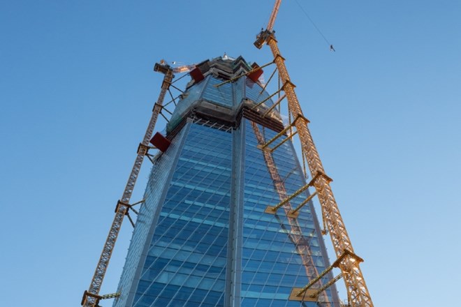 #foto Najvišja stolpnica v Evropi bo kmalu končana