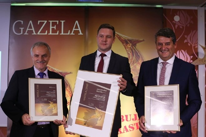 Na fotografiji (z leve): direktor podjetja KGL Bojan Železnik, direktor regijske gazele GKN Driveline Slovenija Peter Smole...