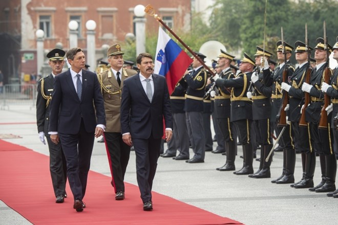 #foto Pahor in Ader ponovno potrdila odlične odnose med državama 