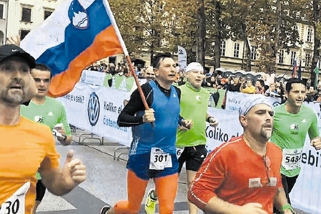 Predsednik ni izboljšal rezultata na ljubljanskem maratonu.