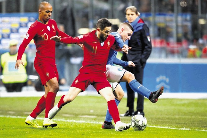 Portugalci so si z remijem proti Italiji kot prvi zagotovili nastop na zaključnem turnirju lige narodov.