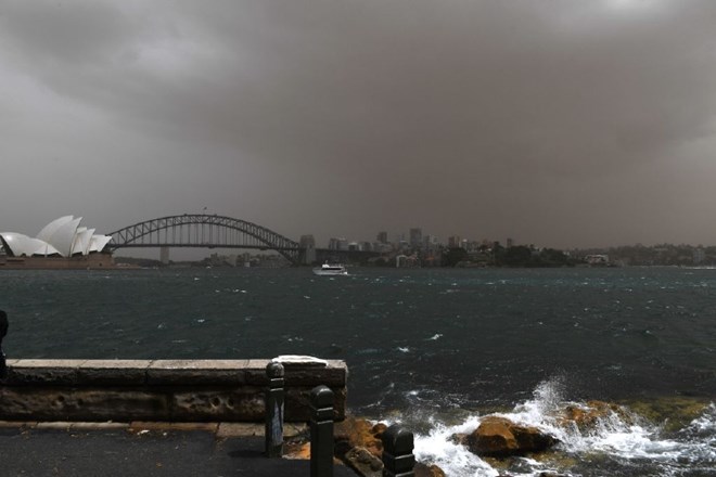 Peščeni viharji v Avstraliji niso redkost.