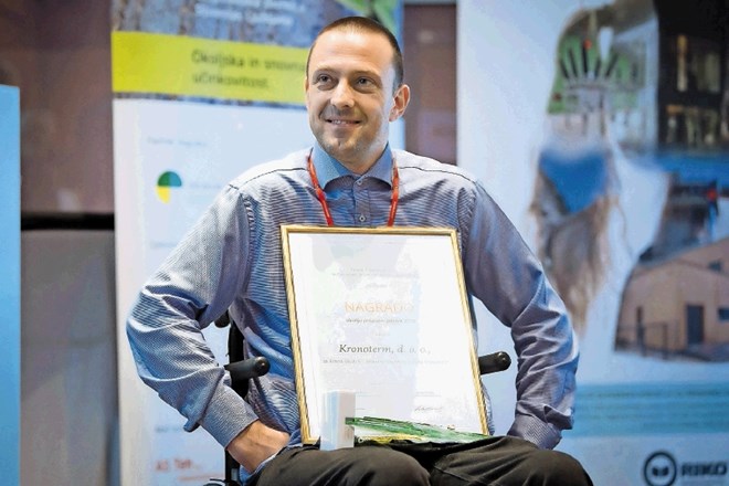 Bogdan Kronovšek, direktor Kronoterma, z okoljsko nagrado