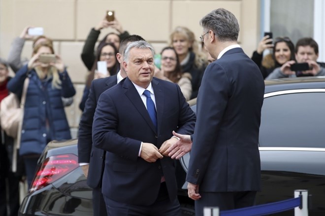 Viktor Orban je na Hrvaško prišel po sedmih letih.