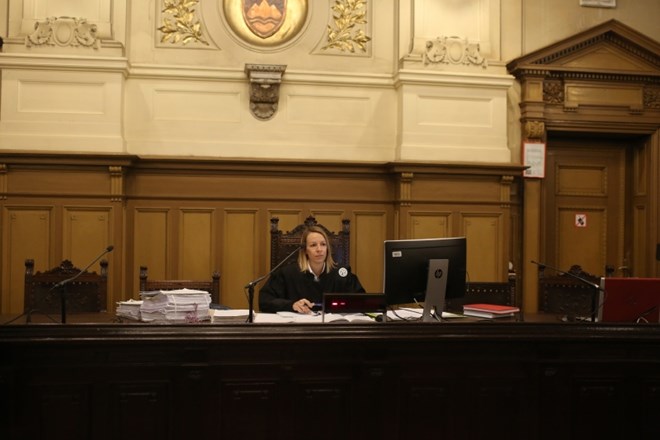 Zagovornik soobtoženega v zadevi Stožice Uroša Ogrina je predlagal izločitev sodnice Špele Koleta (na fotografiji).