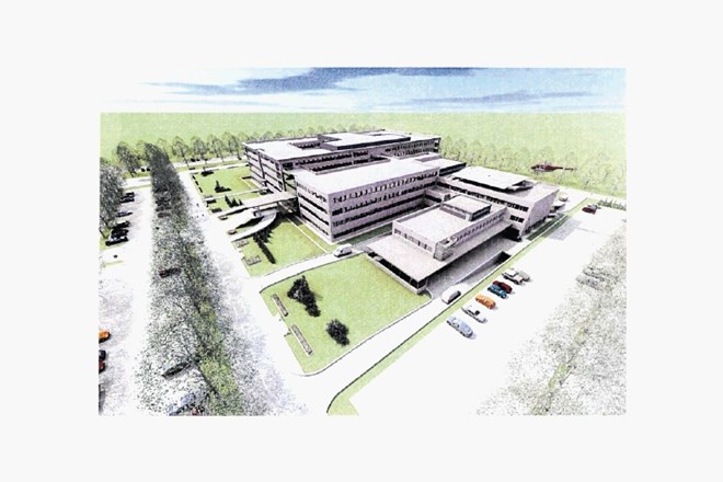 Tako naj bi bila videti nova regijska bolnišnica, za gradnjo katere si prizadeva vodstvo Splošne bolnišnice Jesenice, pri...