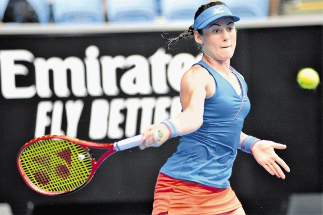 Tamara Zidanšek se je v Melbournu veselila svoje prve zmage na turnirjih največje četverice.
