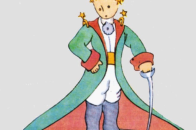 Mali princ, kot ga je naslikal Antoine de Saint-Exupéry.