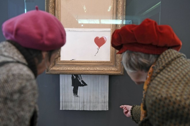 #foto Na ogled Banksyjeva Deklica z balonom